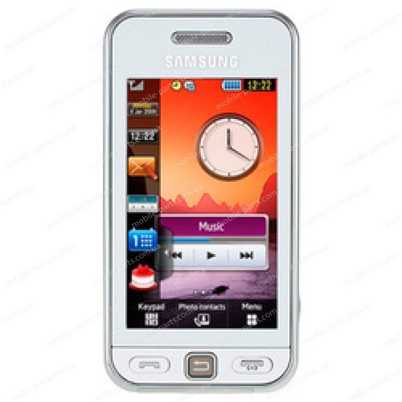 Сенсорный экран (тачскрин) для Samsung S5230 Star White (GH59-07302B)