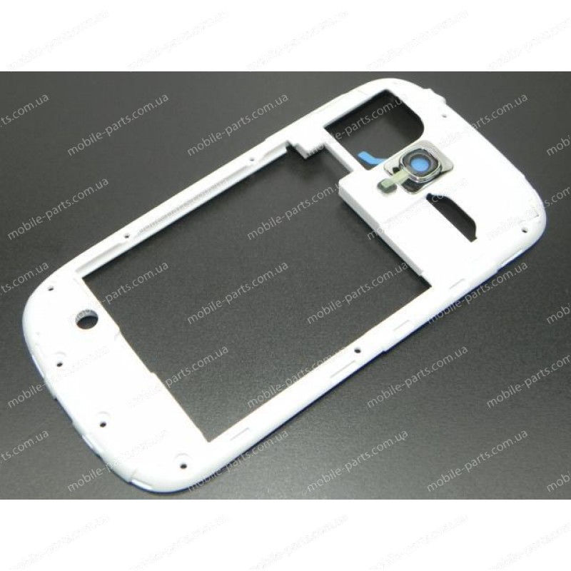 Средняя часть корпуса для Samsung GT-I8190 Galaxy S3 Mini белая оригинал
