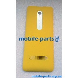 Задняя крышка для Nokia 301 желтая оригинал