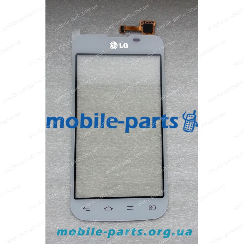 Сенсорный экран (тачскрин) для LG Optimus L5 II Dual E455 белый оригинал