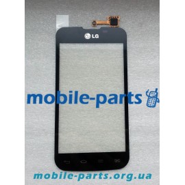 Сенсорный экран (тачскрин) для LG Optimus L5 II Dual E455 черный оригинал