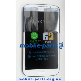 Дисплей в сборе с тачскрином для Samsung I9152 Galaxy Mega 5.8 белый оригинал