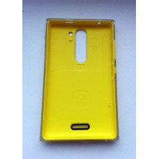 Задняя крышка для Nokia Asha 502 желтая оригинал