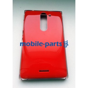 Задняя крышка для Nokia Asha 502 красная оригинал