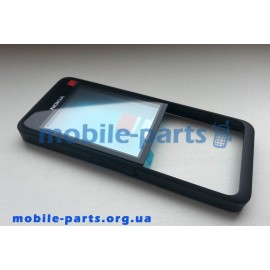 Передня панель для Nokia 301 черная оригинальная