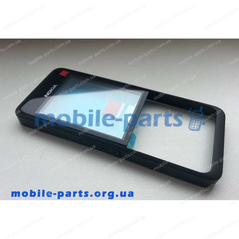 Передня панель для Nokia 301 черная оригинальная
