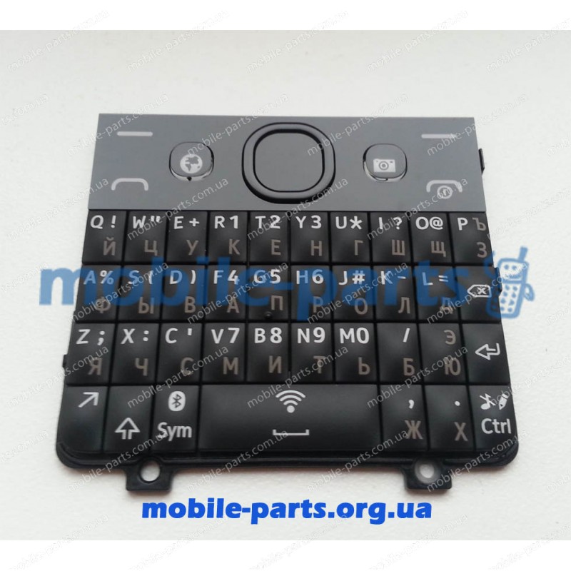 Русская клавиатура для Nokia Asha 210 Dual SIM черная оригинал