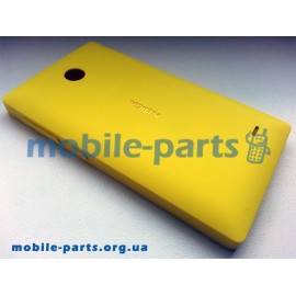 Задняя крышка для Nokia X Dual Sim желтая оригинальная