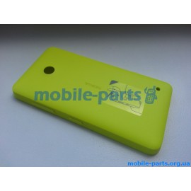 Задняя крышка для Nokia Lumia 630 желтая оригинальная