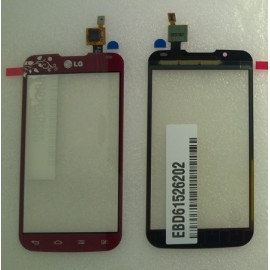 Сенсорный экран(тачскрин) для LG P715 Optimus L7 II Dual красный оригинал