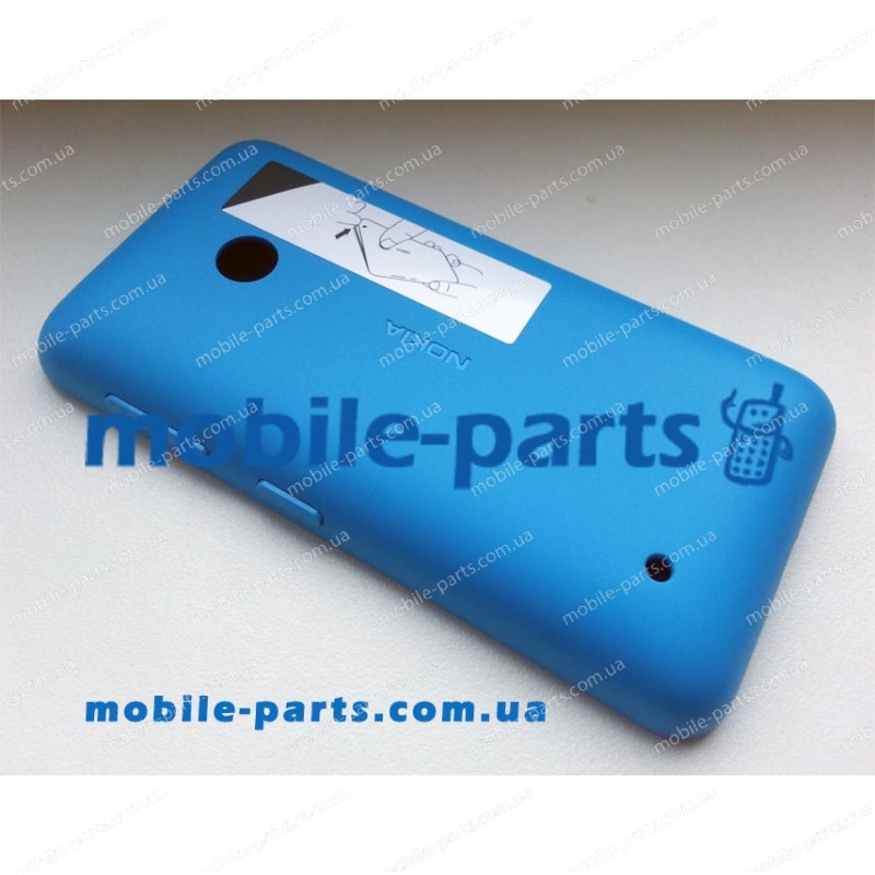 Задняя крышка для Nokia Lumia 530 Dual Sim голубая оригинал