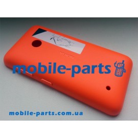 Задняя крышка для Nokia Lumia 530 Dual Sim оранжевая оригинал