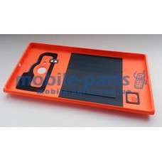 Задняя крышка для Nokia Lumia 730 Dual Sim оранжевая оригинал