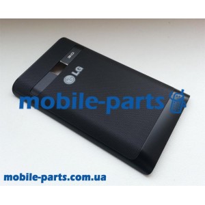 Задняя крышка для LG E400 Optimus L3 черная оригинальная