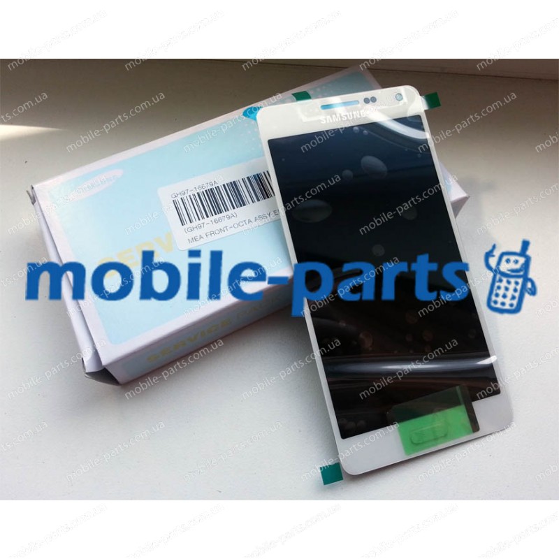 Дисплейный модуль (сборка дисплея и тачскрина) для Samsung SM-A500 Galaxy A5 Duos белый оригинал