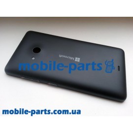 Задняя крышка для Microsoft Lumia 535 Dual Sim черная оригинальная