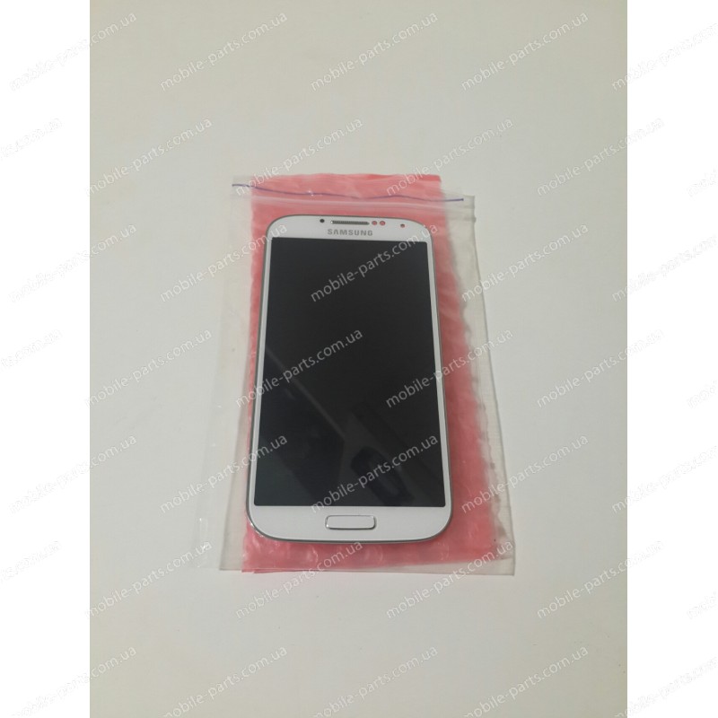 Дисплей в сборе с сенсорным экраном для Samsung I9500 Galaxy S4 белый оригинал НЕТ В НАЛИЧИИ