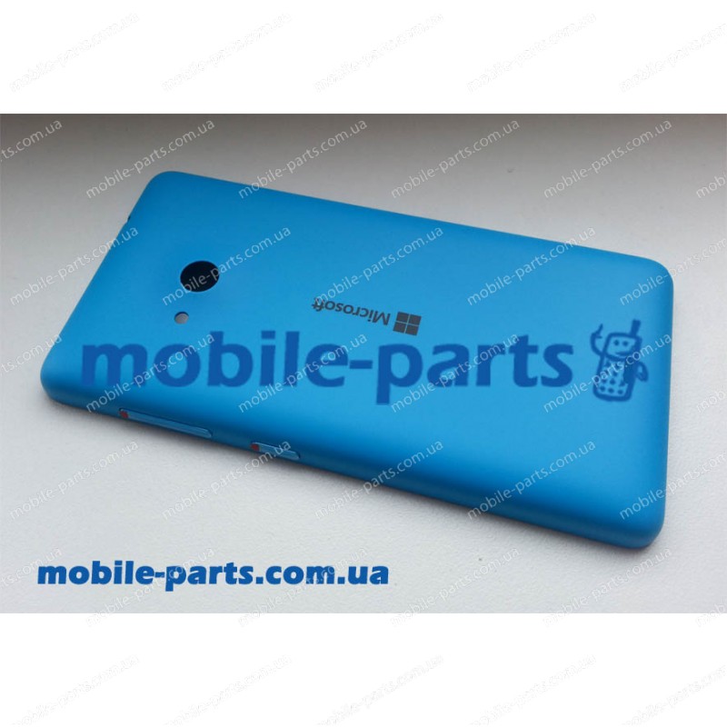 Задняя крышка для Microsoft Lumia 535 Dual Sim голубая оригинальная