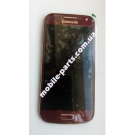 Дисплей в сборе c сенсорным экраном(тачскрином) для Samsung I9192, I9190 Galaxy S4 Mini красный La Fleur оригинал