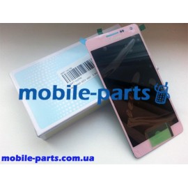 Дисплейный модуль (сборка дисплея и тачскрина) для Samsung SM-A500 Galaxy A5 Duos розовый оригинал