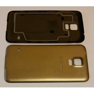Задняя крышка для Samsung G900F, G900H Galaxy S5 Gold оригинальная