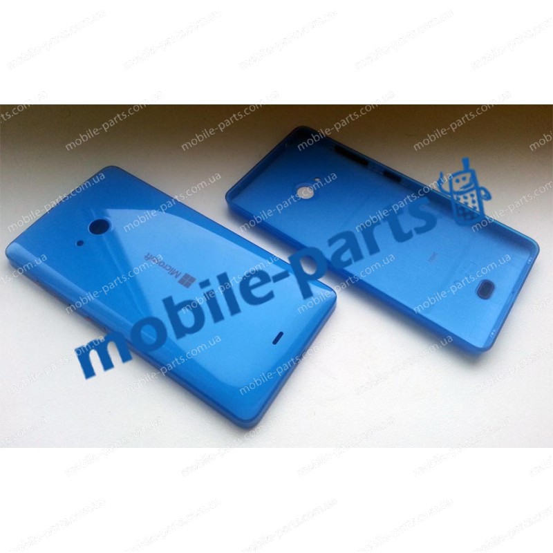 Задняя крышка для Microsoft Lumia 540 Dual Sim голубая глянцевая оригинал