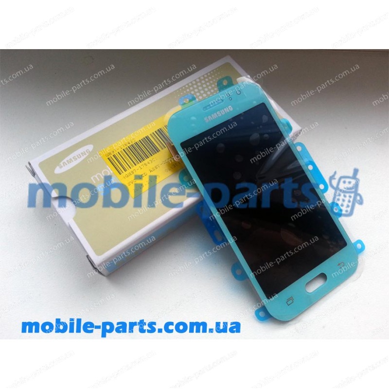 Дисплей (lcd) в сборе с сенсорным стеклом (тачскрином) для Samsung J110H Galaxy J1 Ace Blue оригинал