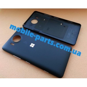 Задняя крышка в сборе с кнопками громкости, камеры, включения  для Microsoft Lumia 950 Dual SIm Black оригинал
