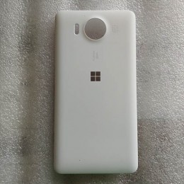 Задняя крышка в сборе с кнопками громкости, камеры, включения для Microsoft Lumia 950 Dual SIm White оригинал