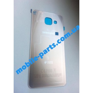 Задняя стеклянная крышка для Samsung A310 Galaxy A3 2016 Gold оригинал