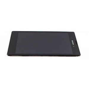 Дисплей в сборе с передней панелью и тачскрином для Sony Xperia T3 D5102 Black оригинал