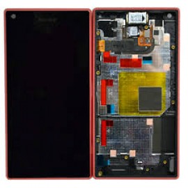 Дисплей в сборе с передней панелью и тачскрином для Sony Xperia Z5 Compact E5823 Coral оригинал