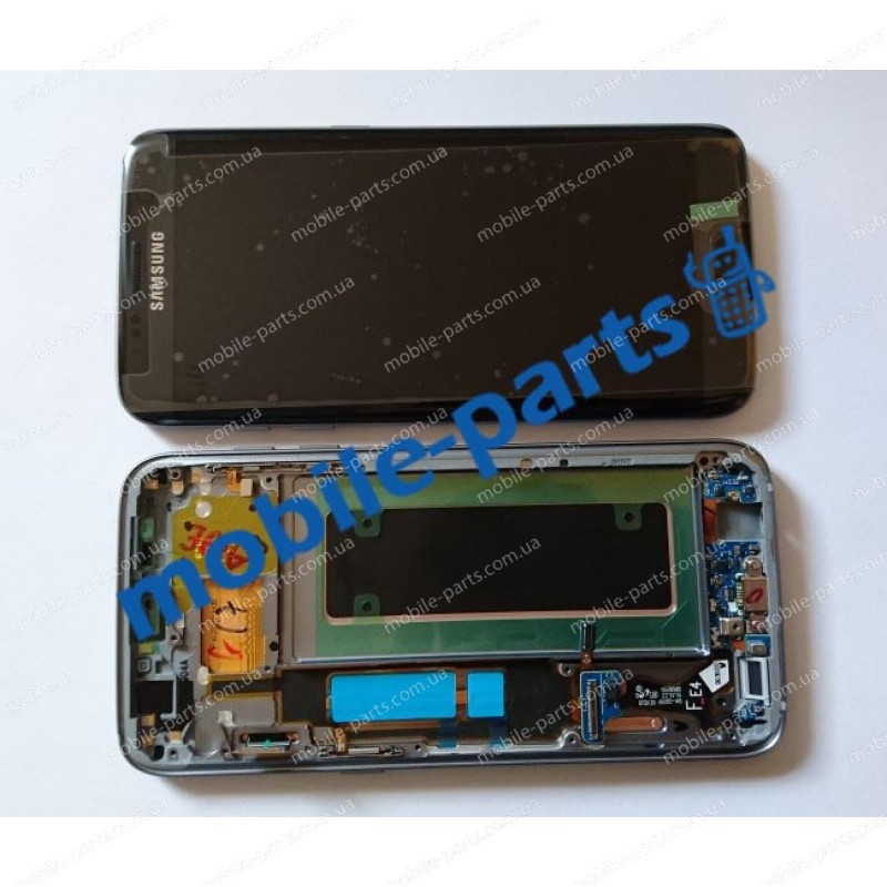 Дисплей в сборе с передней панелью, сенсором и боковыми клавишами для Samsung G935 Galaxy S7 Edge Black