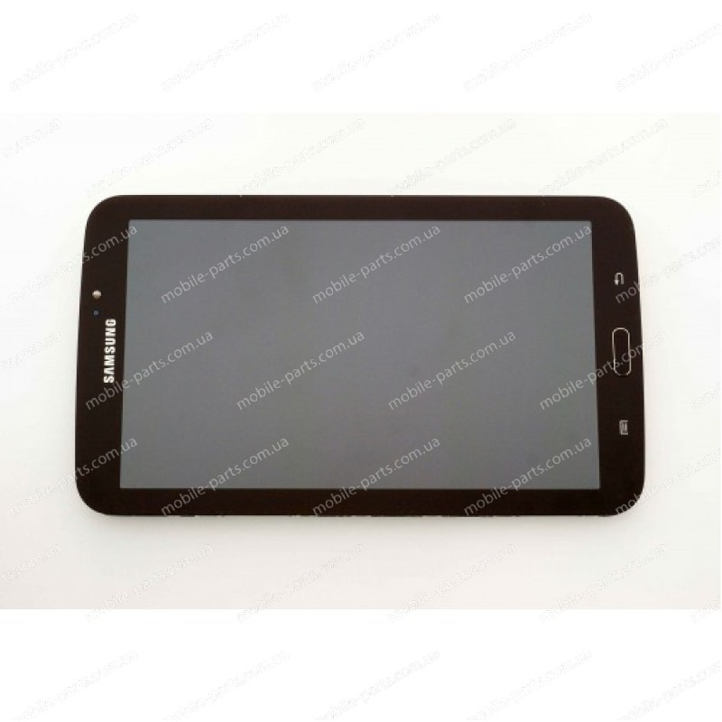 Дисплей в сборе с передней панелью и сенсором для Samsung T210 Galaxy Tab 3 7.0 Brown оригинал