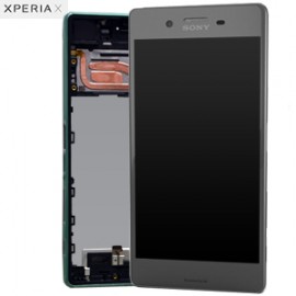 Дисплей в сборе с передней панелью и сенсором для Sony Xperia X Dual F5122 Graphite Black оригинал