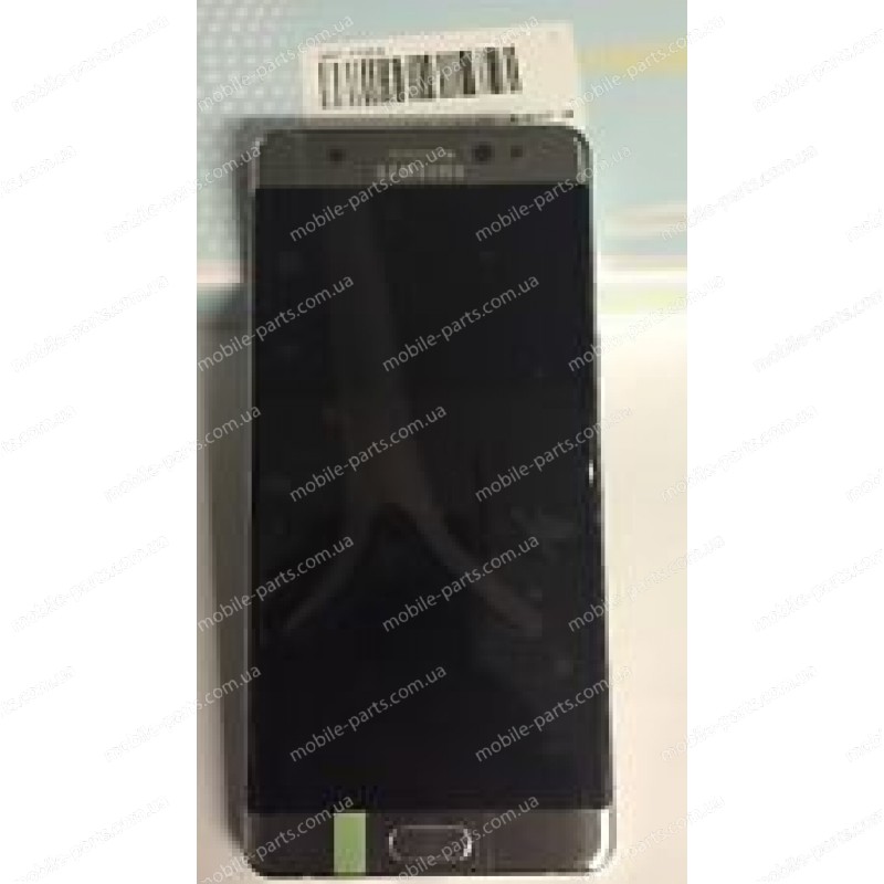 Дисплей Super AMOLED в сборе с передней панелью и сенсорным стеклом (тачскрином) для Samsung Galaxy Note 7 N930 Silver оригинал