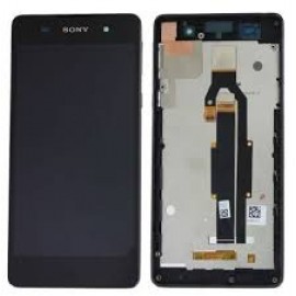 Дисплей в сборе с передней панелью и сенсором для Sony Xperia E5 F3311 Black оригинал