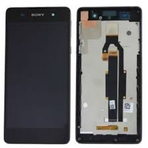 Дисплей в сборе с передней панелью и сенсором для Sony Xperia E5 F3311 Black оригинал