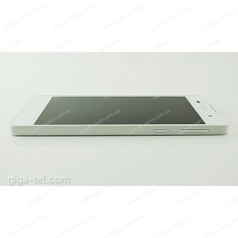 Дисплей в сборе с передней панелью и сенсором для Sony Xperia E5 F3311 White оригинал