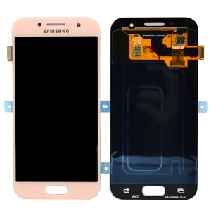 Дисплей Super AMOLED в сборе с сенсорным стеклом (тачскрином) для Samsung Galaxy A3 2017 A320 Pink оригинал