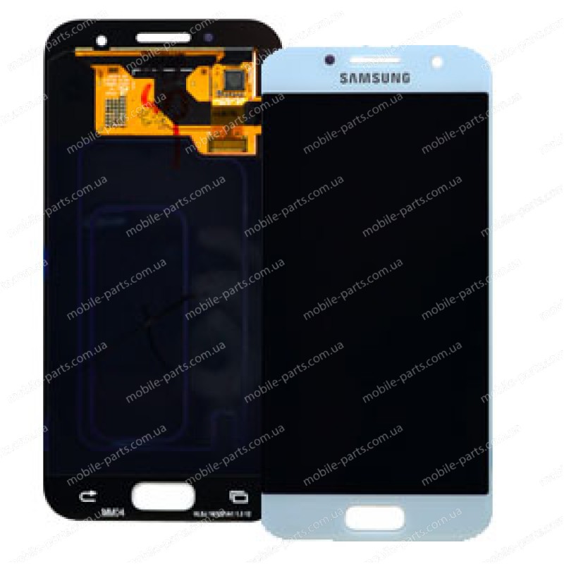 Дисплей Super AMOLED в сборе с сенсорным стеклом (тачскрином) для Samsung Galaxy A3 2017 A320 Blue оригинал