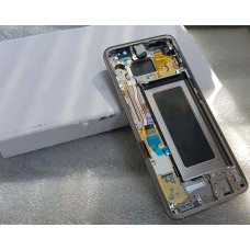 Дисплей в сборе с передней панелью, сенсором и боковыми клавишами для Samsung G950 Galaxy S8 Gold оригинал
