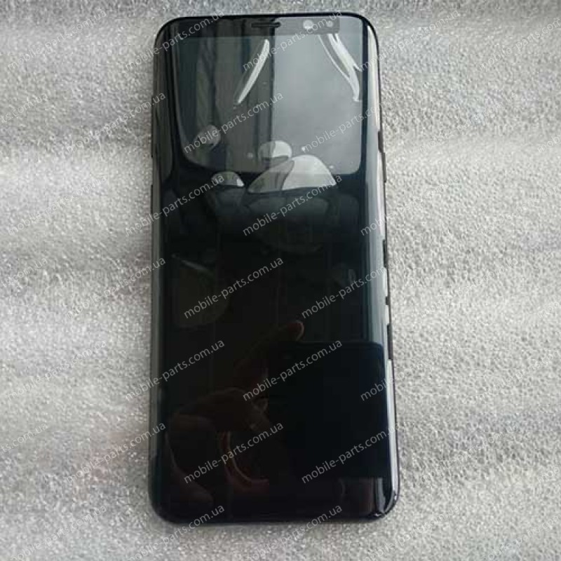 Дисплей Super AMOLED в сборе с сенсором, алюминиевой рамкой и боковыми клавишами для Samsung Galaxy S8 Plus SM-G955 Black оригинал