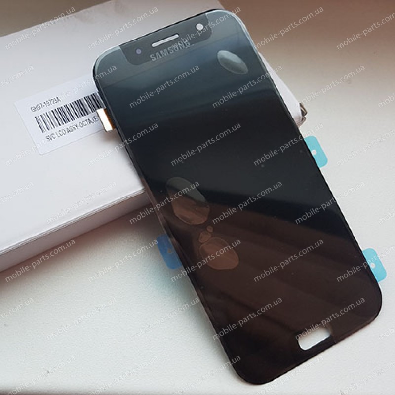 Дисплей Super AMOLED в сборе с сенсорным стеклом (тачскрином) для Samsung Galaxy A7 2017 SM-A720 Black оригинал