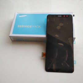 Дисплей Super AMOLED в сборе с сенсором для Samsung Galaxy A8 2018 SM-A530FZ Black оригинал