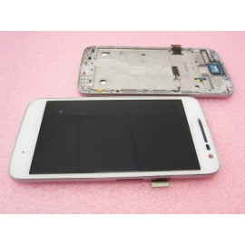 Дисплей в сборе с передней панелью и сенсором (тачскрином) для Motorola XT1602 Moto G4 Play White оригинал