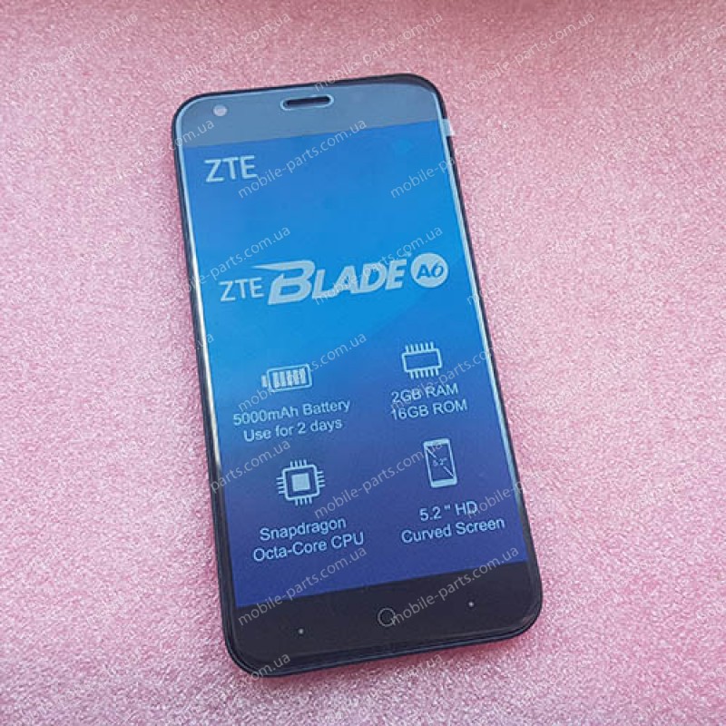  Дисплей в сборе с сенсором для ZTE Blade A6/A6 Lite Black оригинальный БЕЗ РАМКИ