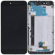 Дисплей 5,5" в сборе с рамкой и сенсором для Xiaomi Redmi Note 5A Black оригинал