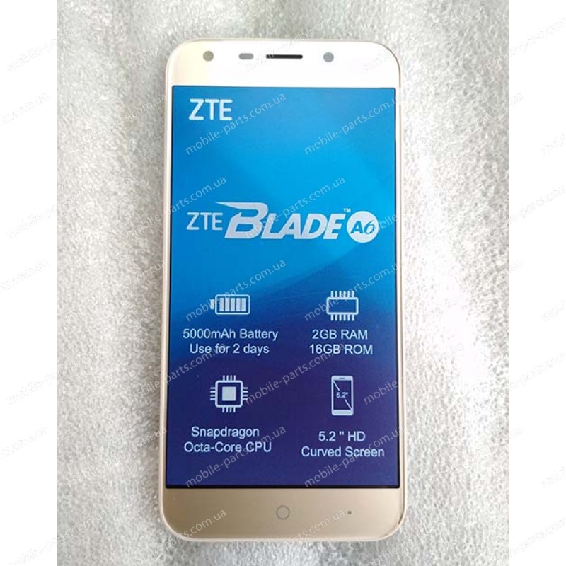  Дисплей в сборе с сенсором для ZTE Blade A6/A6 Lite Gold оригинальный