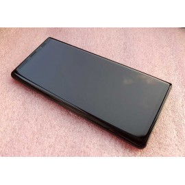 Оригинальный дисплей Super AMOLED 6.4" в сборе c сенсором, металлической рамкой и боковыми клавишами для Samsung Galaxy Note 9 SM-N960 Black